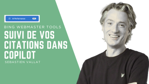 Tableau de bord AI Performance dans Bing Webmaster Tools montrant les métriques de citations Copilot et Grounding Queries